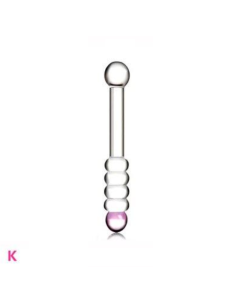 House Of Dasein 12 Styles Dildo Smooth Glass Anal Beads Double Ended Dong Butt Plug - Style K
