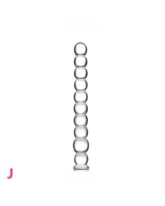 House Of Dasein 12 Styles Dildo Smooth Glass Anal Beads Double Ended Dong Butt Plug - Style J