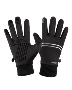 Hod Health & Home Waterproof Touch Screen Cycling Outdoor Sports Gloves - Black