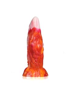 House Of Dasein Black Tortoise 2108 Fantasy Beast Mythical Advanced Dildo Men Women - Red-Orange - 19Cm - Flame