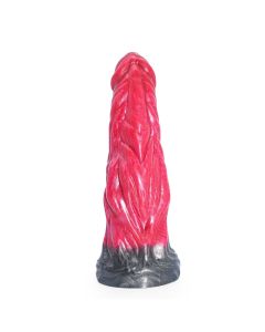 House Of Dasein Montenegro Old Demon Vera Penis 004 Fantasy Beast Mythical Advanced Dildo Men Women - Red-Black - 17.4Cm