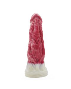 House Of Dasein Montenegro Old Demon Vera Penis 004 Fantasy Beast Mythical Advanced Dildo Men Women - Red-White - 17.4Cm