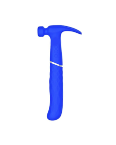 House Of Dasein Novelty Double Ended Hammer Rechargeable Triple Vibrator Female Sex Toy - Blue - G-Spot Curved End