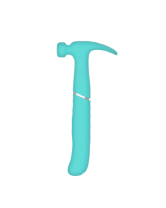House Of Dasein Novelty Double Ended Hammer Rechargeable Triple Vibrator Female Sex Toy - Light Green - G-Spot Curved End