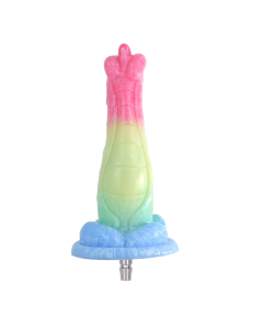 House Of Dasein Colourful Rainbow Big Dildo Vac U Lock Attachments For Automatic Sex Machine - Rainbow - N5032