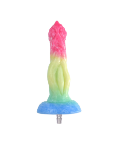 House Of Dasein Colourful Rainbow Big Dildo Vac U Lock Attachments For Automatic Sex Machine - Rainbow - N5034