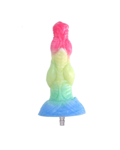 House Of Dasein Colourful Rainbow Big Dildo Vac U Lock Attachments For Automatic Sex Machine - Rainbow - N5035