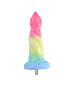 House Of Dasein Colourful Rainbow Big Dildo Vac U Lock Attachments For Automatic Sex Machine - Rainbow - N5036