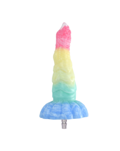 House Of Dasein Colourful Rainbow Big Dildo Vac U Lock Attachments For Automatic Sex Machine - Rainbow - N5039