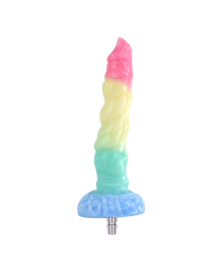 House Of Dasein Colourful Rainbow Big Dildo Vac U Lock Attachments For Automatic Sex Machine - Rainbow - N5040