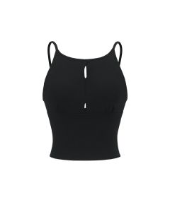 House Of Dasein Hollow Vest Lingerie For Women - Black - M