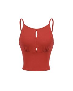House Of Dasein Hollow Vest Lingerie For Women - Red - M