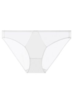 House Of Dasein Sexy Women's Underwear French Ultra-Thin Seamless Plus Size Panties With Cotton Crotch Lifting Low Waist Triangle Briefs - White - S