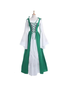 House Of Dasein S-6Xl Medieval Dress Cosplay Halloween Costume For Women Palace Carnival Party - Green - Xxl