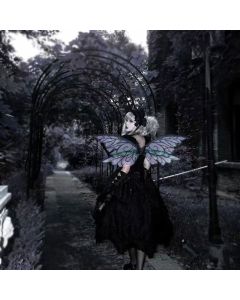 House Of Dasein Purple Enchanting Iridescent Fairy Wings Sparkle Butterfly Elf Costume Parties Cosplay