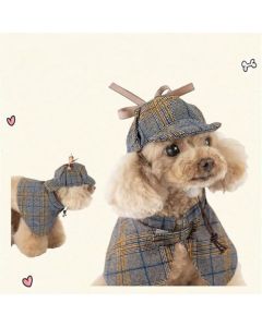 Cute Detective Pet Clothes Set For Small & Medium Dogs And Cats (Large)