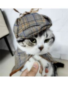 Cute Detective Pet Clothes Set For Small & Medium Dogs And Cats Size