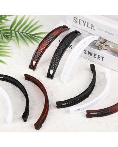 9 Pcs Banana Clips,Banana Hair Clips Ponytail Hair Holder for Long Thick and Curly Hair Women Girls(Brown,Black,White)