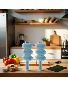 2 Pcs Blue Rice Ball Maker Shake Lunch Maker Mould Rice Ball Shaker Rice Ball Mold Rice Ball Shaped Kitchen Tools Home DIY Making Kit Sushi Plates, DIY Sushi Shake Rice Ball Molds