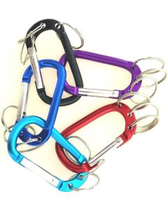 Aluminum D-Shaped Carabiner Buckle With 3 Keychian Clip Spring Carabiner Hook Snap Key Chain