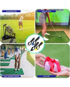 4 Pcs Golf Grip Trainer, Golf Training Aid Swing Trainers Club Grips Accessories for Golfer Enhance Strength Hand Position and Swing Technique, Unique Gift for Golfing Enthusiasts