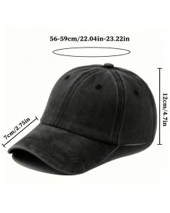 Washed Distressed Beer Print Baseball Cap - Vintage Cotton Adjustable Dad Hat for Men - Outdoor Sun Protection Casual Cap - Khaki