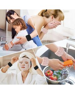 Wrist Bands or Washing ace, 4pcs Spa ace Washing Wristbands, Microiber Arm Wrist Towels, Absorbent Wash Wristbands or Woman Men, Prevent Water rom Spilling Down Your Arms