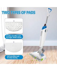 4 Pack Steam Mop Pads Replacement or Bissell Powerresh Steam Mop 1940 1440 1544 1806 2075 Series, Model 5938 19402 19404 19408 19409 1940A 1940 1940Q 1940T 1940W, Microiber Washable, Reusable