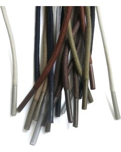 2 Pair Round Waxed Oxord Shoe Laces or Dress Shoes and Boots