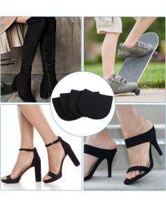 4PCS Shoe Repair Kit Heel, 3.8 * 3.4 Inch Shoe Heel Repair for Boots Suitable for Men Women Boot Shoes (Black)