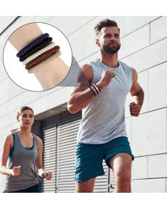 Mens Hair Ties, 10 Pack Hair Ties for Men Guys with Smooth Beads (Multicolor)
