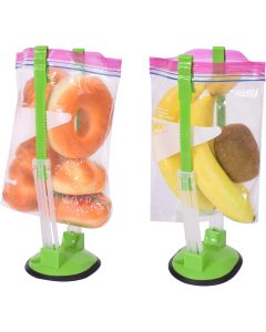 Baggy Rack - (8 Pack),Food Storage Bags Clip, For Food Prep Bag/Plastic Freezer Bag/Ziploc Bag Holder Stand,Meal Planning/prep Bag Holders.