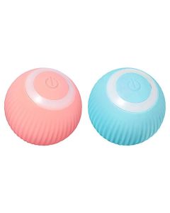 2PCS Interactive Smart Cat Toy Automatic Rolling Cat Ball Self-Moving Kitten Toys