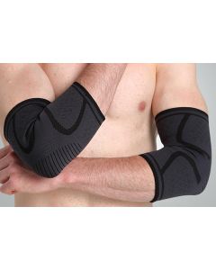2Pcs Elbow Brace for Tendonitis Elbow Compression Support Sleeve for Golfers Pain Relief for Workout Weightlifting -Black / M