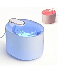 Pet Water Fountain Cat Dog Automatic Electric Drinking Dispenser with Red Light Indicator Black