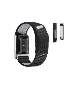 Silicone Sport Band for Whoop 5.0 Waterproof Replacement Wrist Strap Dark Grey