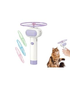 Cat Toy Disc Launcher Cat Fetch Toy Cat Disc Launcher with Lights-White