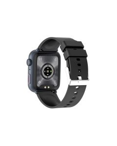 Smart Watch 1.85-Inch Fitness Watch with Heart Rate Noninvasive Blood Sugar Monitor HRV Detection Body Temperature SOS Call Activity Tracker-Black