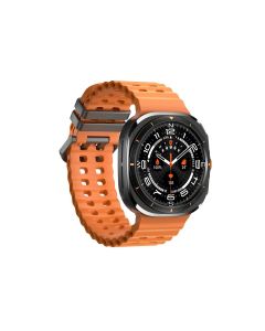 Smart Watch 1.43-Inch Fitness Watch with Heart Rate Sleep Monitor Blood Oxygen Sedentary Reminder OTA SOS Activity Tracker-Orange
