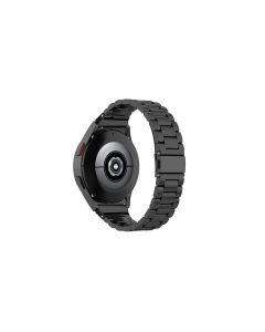 Solid Rugged Stainless Steel Band Compatible With Samsung Galaxy Watch 6 5 4-Black