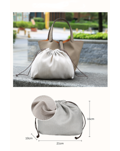 Tote Bag for Women Vegan Leather Bucket Purse for Women Top Handle Handbag Shoulder Bag-Black
