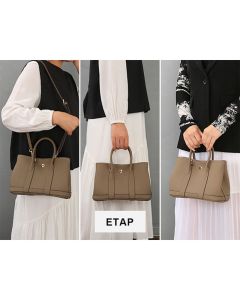 Women's shoulder bag, women's wallet, vintage handbag-Brown, Large 