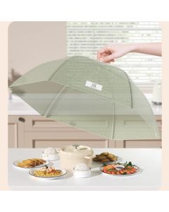 Foldable Mosquito-Proof Food Cover, Household Fly Screen, Fine-Mesh Breathable Dining Table Cover - Round