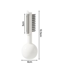 3-in-1 Tumbler Vegetable Peeler, Multi-Function Peeler, Bud Remover, and Cleaner for Fruits and Vegetables - White
