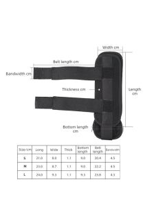 Adjustable Ankle Brace, Breathable Stabilizer Splint for Sprain Recovery & Sports Protection - Black L