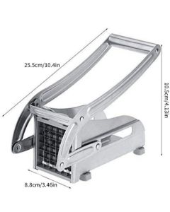 Stainless Steel Potato Cutter, Manual Multi-Functional Vegetable Dicer for Potato Cucumber Carrot