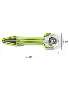 3-in-1 Stainless Steel Fruit Carving Scoop, Multi-Function Melon Seed Remover Kitchen Tool