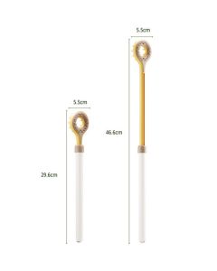 Retractable Double-Sided Back Scratcher, Multi-Function Itch Relief Tool with Ball-Point Massager—Yellow