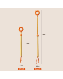 3-in-1 Retractable Pet Scratching Stick, Double-Sided Cat Massage Comb for Cat Grooming—Green