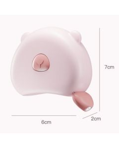 Bear Magnetic Retractable Tape Measure, Portable Body Measuring Ruler for Bust, Waist, and Hips—Pink